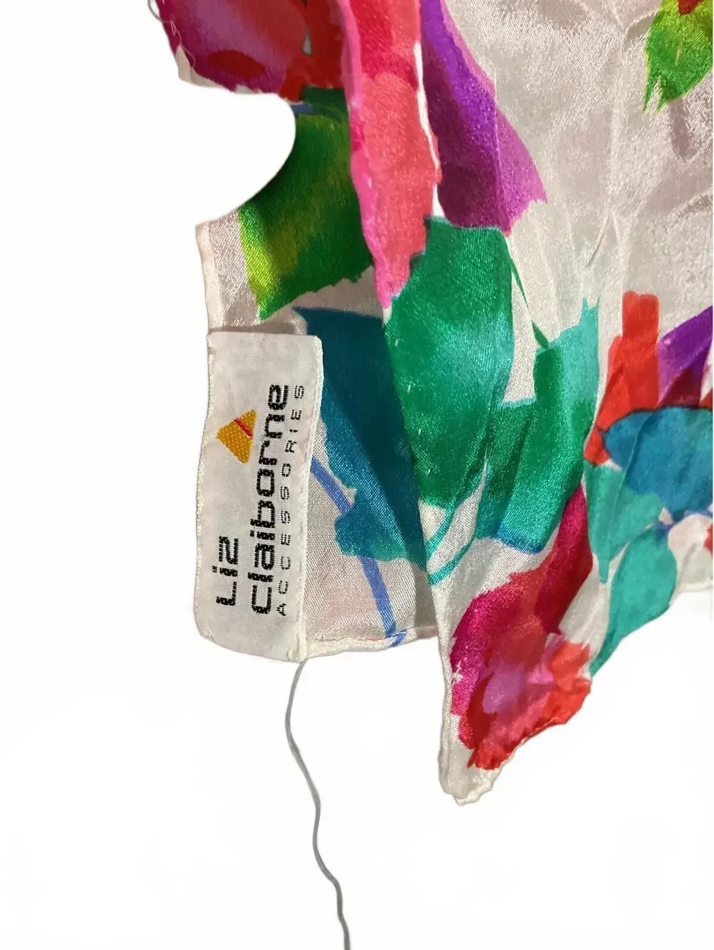 Liz Claiborne Floral Silk Scarf